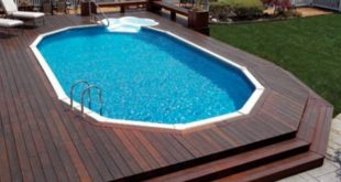 above ground pools with decks large above ground pool deck with cascading steps LFPEQBM