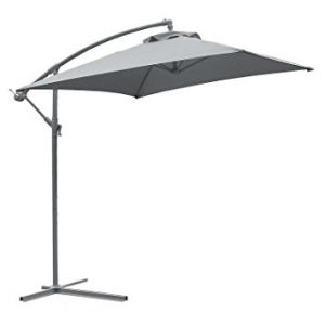 astonica 50104393 adjustable charcoal steel ribbed cantilever umbrella NKQVACC