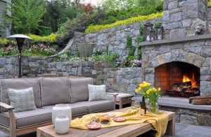 backyard ideas gray seating set SBNUZLO