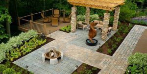 backyard ideas wheelchair accessible backyard backyard landscaping the cornerstone  landscape group fort wayne, in ENDQQZP