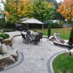 backyard paver patio, backyard boulders backyard landscaping ogs landscape  services whitby, on INPZTGA