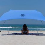 beach canopy neso tents beach tent with sand anchor, portable canopy sunshade - 7u0027 x 7 GMCZCKN