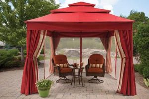 bhg archer ridge gazebo canopy (red) PBGLYPS