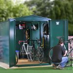 bike shed metal bike storage - secured by design - police approved specification ... MOWBZPO