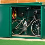 bike shed police approved - high security metal bike storage for up to 3 bikes ... HQOVFBF