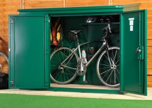 bike shed police approved - high security metal bike storage for up to 3 bikes ... HQOVFBF