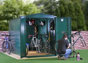 bike storage shed metal bike storage - secured by design - police approved specification ... IJNUPCF