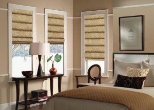 budget blinds patterned roman shades ERHSGMR