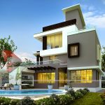 bungalow designs ultra modern home designs: house 3d interior exterior design rendering XVVMKMJ