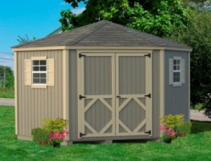 corner shed wood 10 x 10 5 corner classic shed kit BCQVMRH