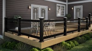 deck railing ideas deckorators black cxt architectural railing BZRCZFR