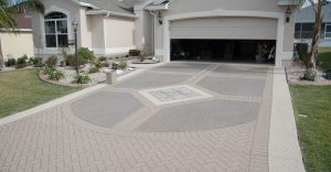 driveway ideas decorative concrete driveway, stencil template concrete driveways custom  ram design ocala, fl NJQXBPH