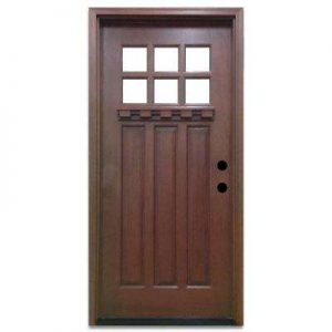 front doors craftsman 6 lite stained mahogany wood prehung front door NTHNDQK