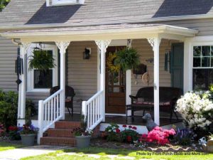 front porch ideas an american flag and front porch - just meant for each other KWZMRMH