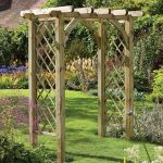 garden arches ultima pergola arch (forest garden products). rather discordant as the  rounded parts jar PMQWRHR