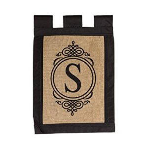 garden flags burlap monogram garden flag - s CVZQWTT