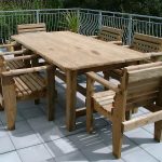 garden table and chairs round wooden garden table and 6 chairs starrkingschool MHCQOFY