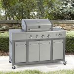 gas grills kenmore 4 burner lp gas grill with storage - sears ROTQYQZ