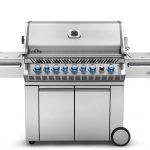 gas grills shop | napoleon pro665rsibss-2 prestige pro 665 gas grill on cart with  rotisserie and side burner JCSTHPD