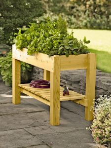 herb garden table with shelf NMDXREU