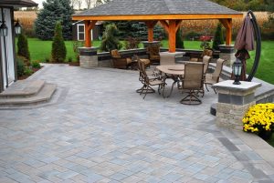 large paver patio, pergola roof paver patio ogs landscape services whitby,  on SVENRRP