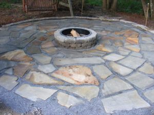 make a flagstone patio BVIUPZM