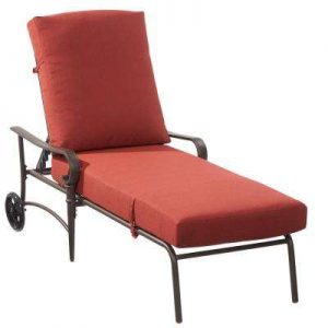 oak cliff metal outdoor chaise lounge ... EZVMANG