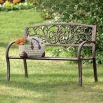 outdoor benches quick view. blooming iron garden bench NSAATFG