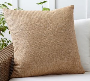 outdoor pillows faux natural fiber indoor/outdoor pillow | pottery barn WTEQTJA