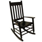 outdoor rocking chairs garden treasures black patio rocking chair ZSBJWOL