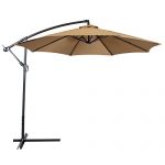 outdoor umbrella best choice products patio umbrella offset 10u2032, tan CTDOLKB