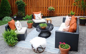 patio decorating ideas: a modern chic patio refresh OVSFOOG