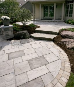 paving stones beacon hill flagstone has a natural appearance; soft blended colors, subtle  surface design gives KOLUNLL