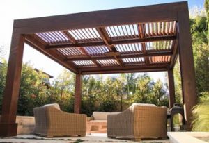 pergola kits handcrafted from redwood IVJYGXI