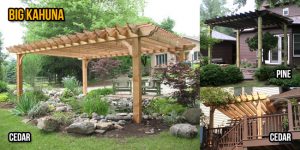 pergola kits wood pergola kit - big kahuna TSGNRRC