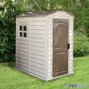 plastic sheds 4u0027 x 5u00275 (1.19x1.80m) duramax woodside plastic shed ... OEGKKRJ