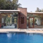 pool house, 42mm architecture, poland, green architecture, swimming pool,  wooden cladding GDVUQWM