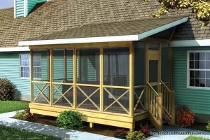 screened in porch family home plans screened porch plan #90012 SHALBDE