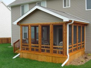 screened in porch ideas | cedar screen porch, ames (exterior view 2) - LYQXOOU