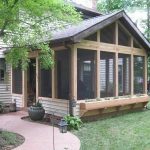 screened in porch with fireplace | rustic screened porch by archadeck of  fort wayne - screened KUCRIKS