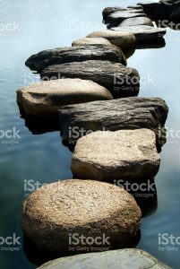 stepping stones stock photo JTBOLUY