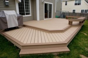 trex decking ideas - add rope lighting to the steps SHPCOQM