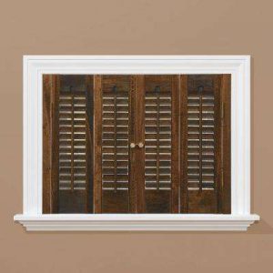 window shutters traditional real wood walnut interior shutter (price varies by size) HZWCYGE