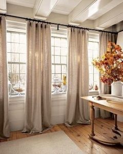 window treatment ideas window treatment put rod all the way across. this would look cool in my  office KKFAZPB