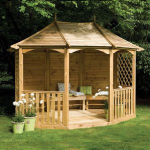 wooden gazebo gazebos with seating | 11u00279 VMEYIRK