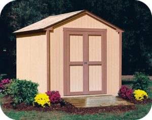 wooden sheds handy home kingston 8x8 wood storage shed kit YMADVXB