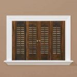 wooden shutters traditional real wood walnut interior shutter (price varies by size) DPVFXKS