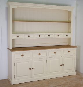 ... mottisfont solid pine painted large 4 door welsh dresser in 4 sizes VBZQAUM