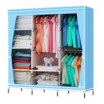 49u201d portable closet storage organizer wardrobe clothes rack with shelves FARWDKG