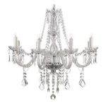 8-light crystal chandelier - chandeliers DRHSDTV